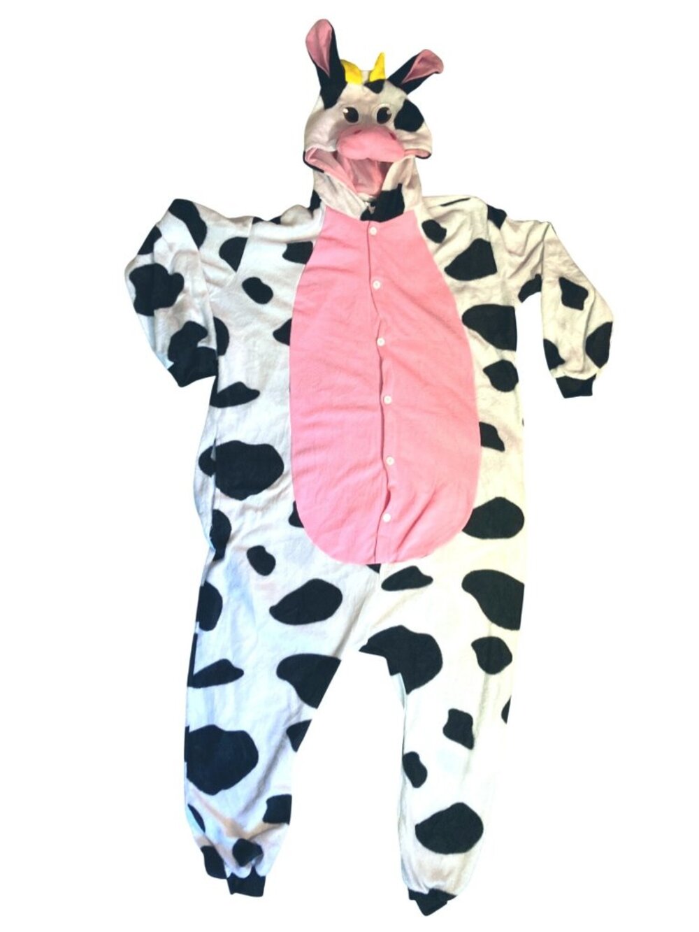 Spooktacular Creations Cow One Piece Pajama Costume Adult M